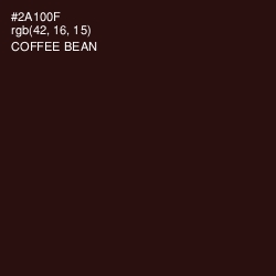 #2A100F - Coffee Bean Color Image
